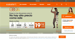 Desktop Screenshot of euskaltel.com